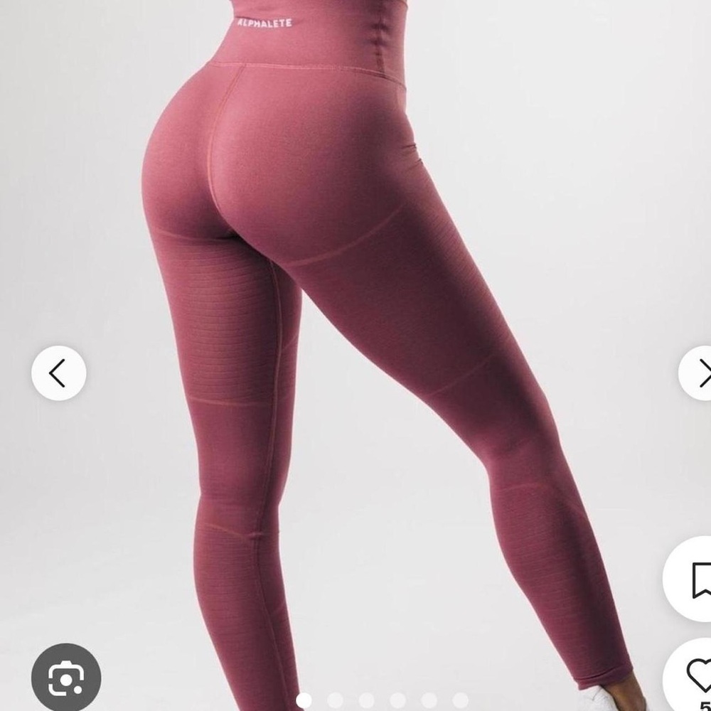 Alphalete Revival Leggings - Burgundy (S)
